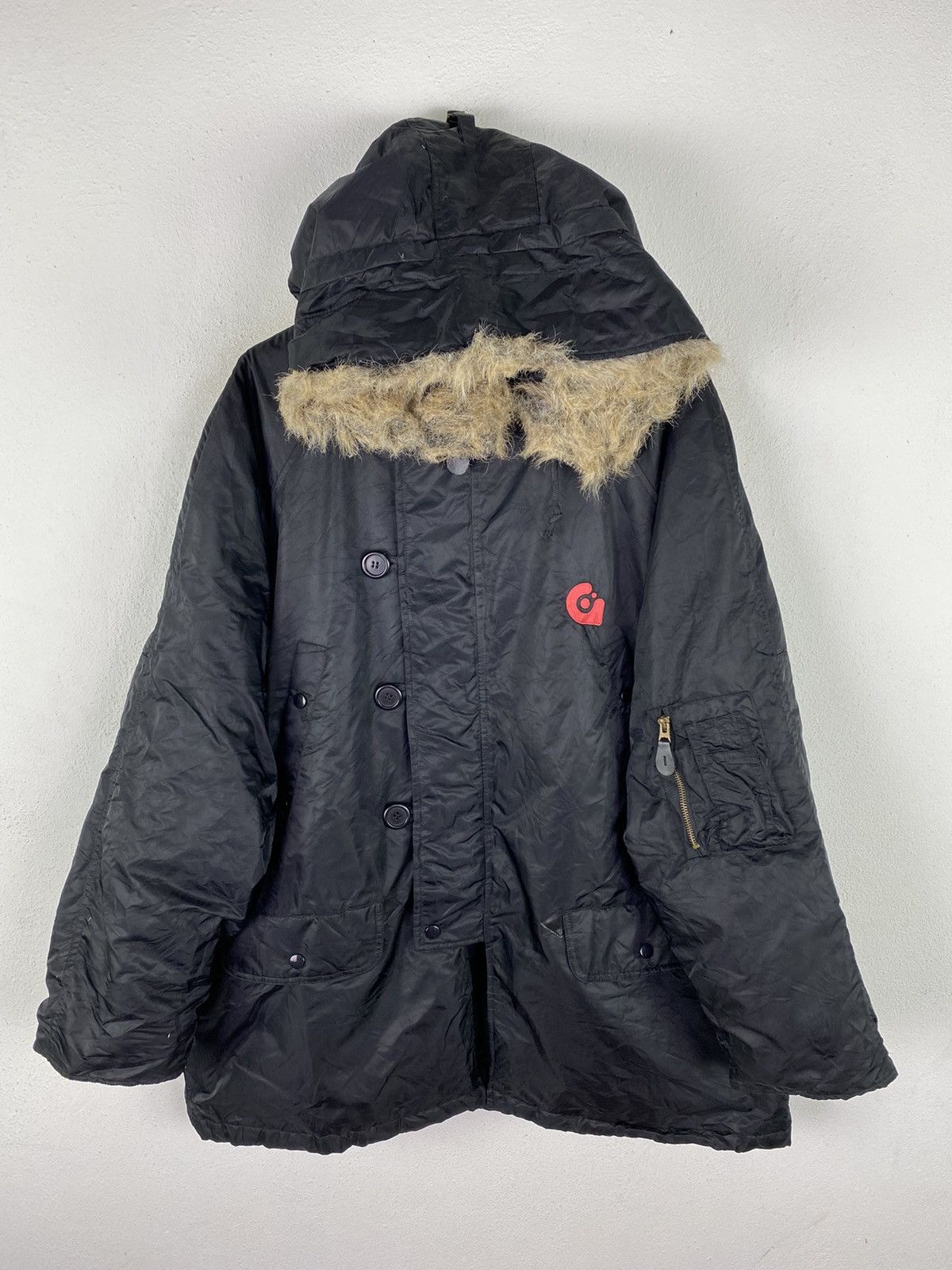 Gravis Vintage Gravis Black Fur-Lined Parka Jacket - Skateboarding Size US L / EU 52-54 / 3 - 4 Thumbnail