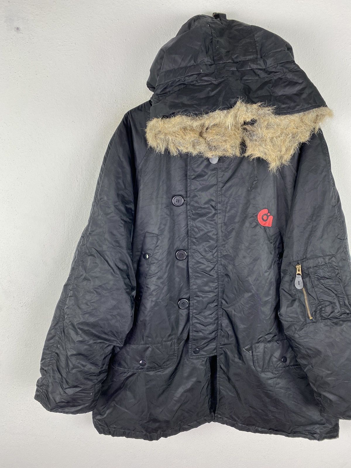 Gravis Vintage Gravis Black Fur-Lined Parka Jacket - Skateboarding Size US L / EU 52-54 / 3 - 9 Thumbnail