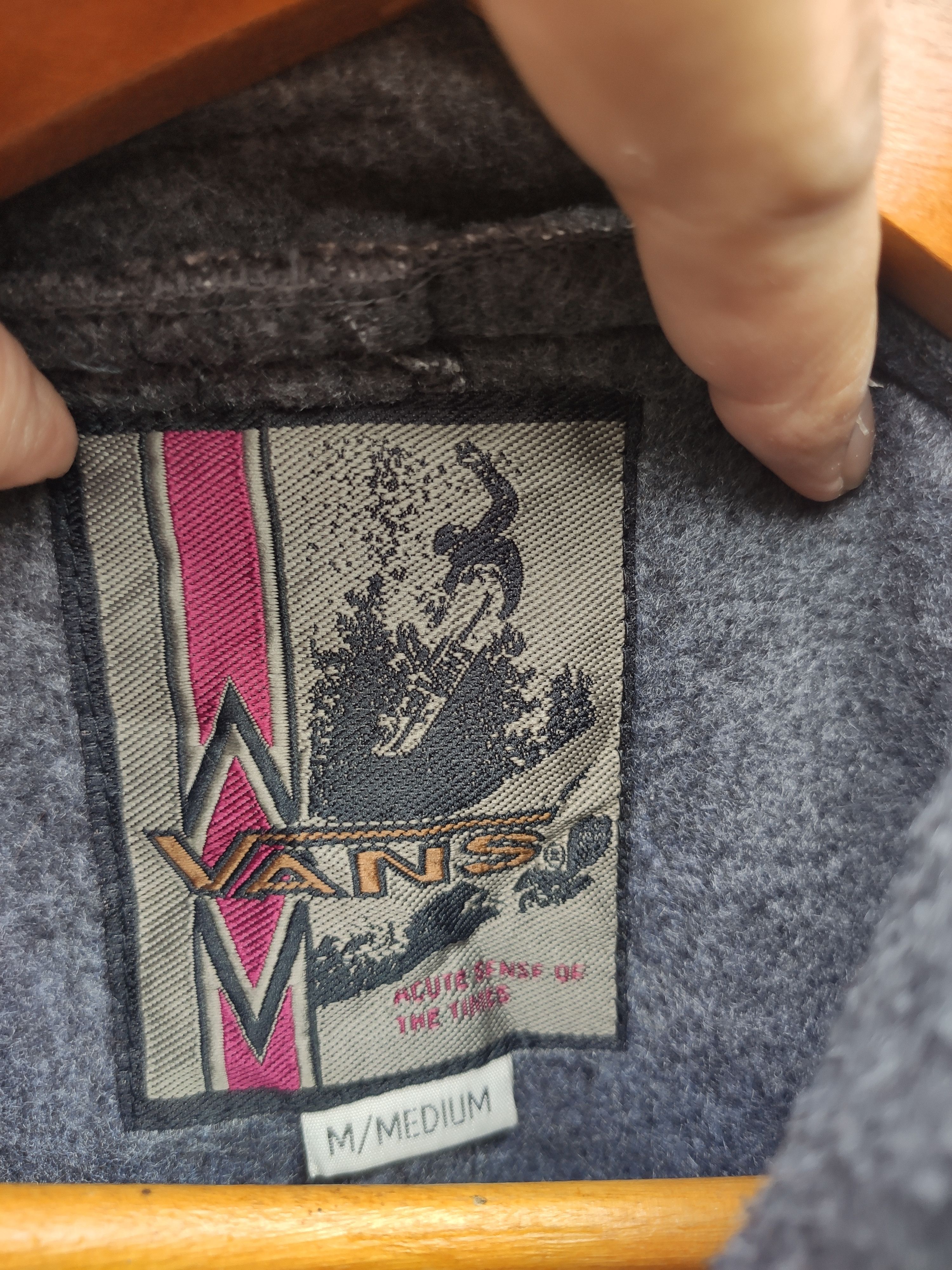 Vans Vintage 90s Vintage Vans fleece Anorak Size US M / EU 48-50 / 2 - 4 Thumbnail