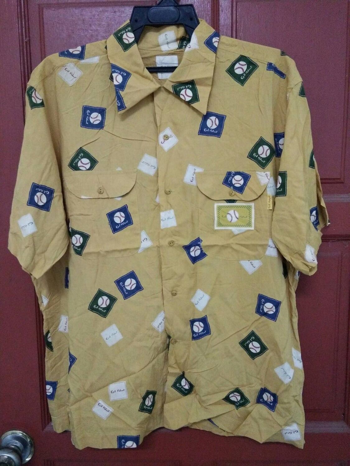 Karl helmut button up shirt full print
