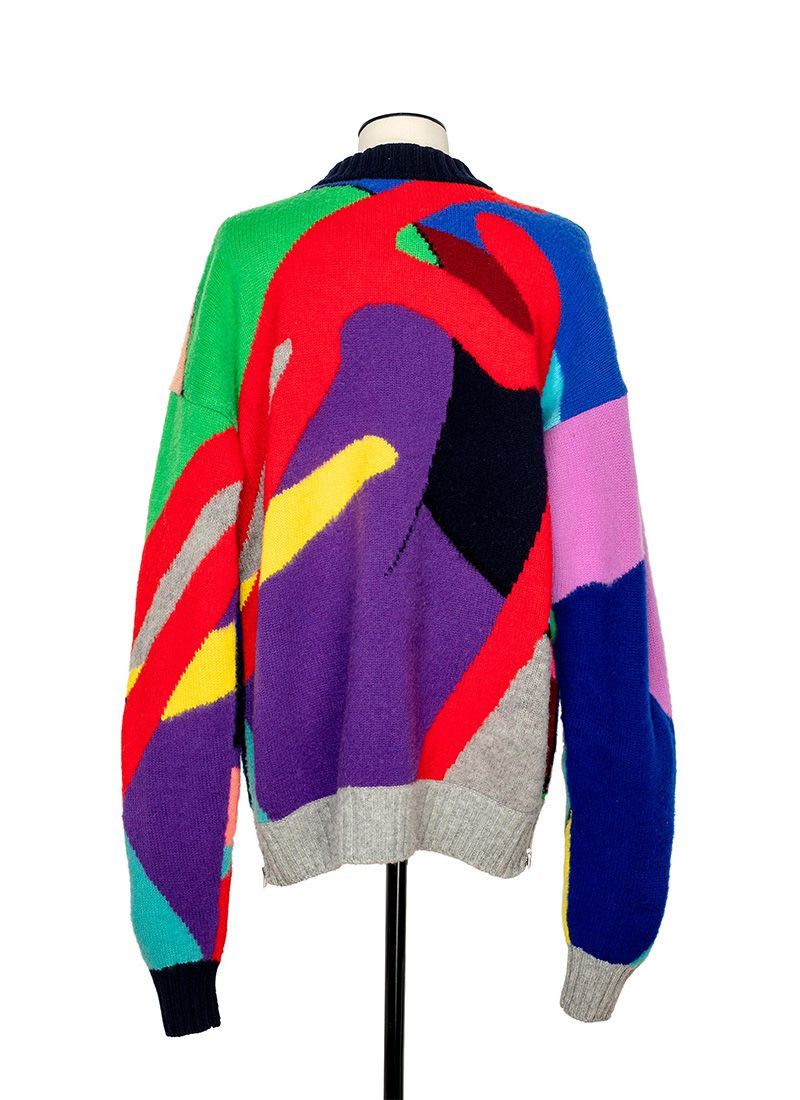 sacai x KAWS / Jaqcuard Knit Pullover 3