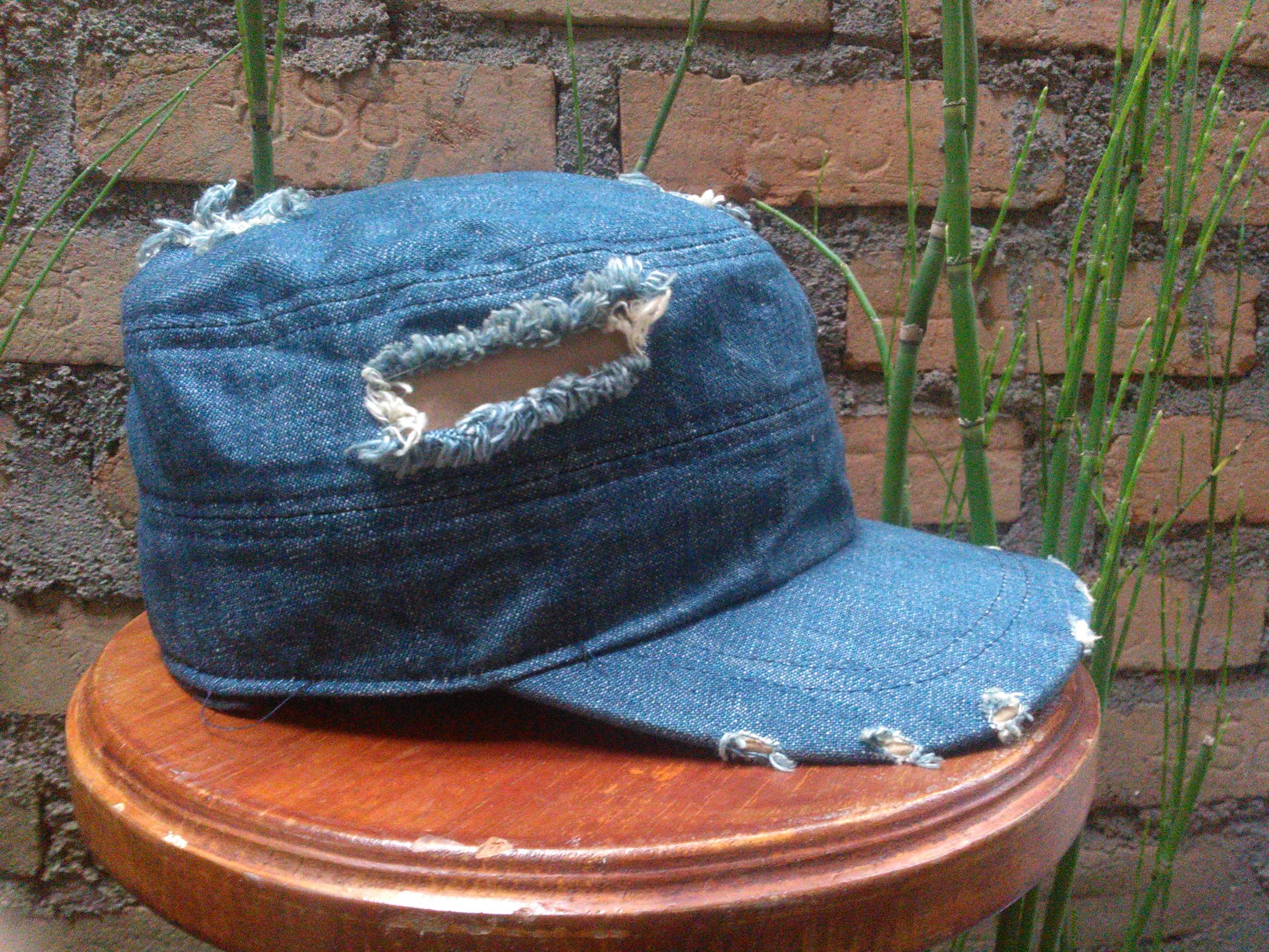 Other Distressed Denim Hats Caps Size ONE SIZE - 4 Thumbnail