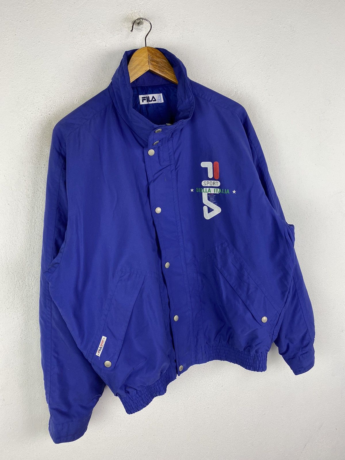 Fila Vintage FILA Sport Biella Italia Windbreaker Jacket Classic Size US L / EU 52-54 / 3 - 3 Thumbnail