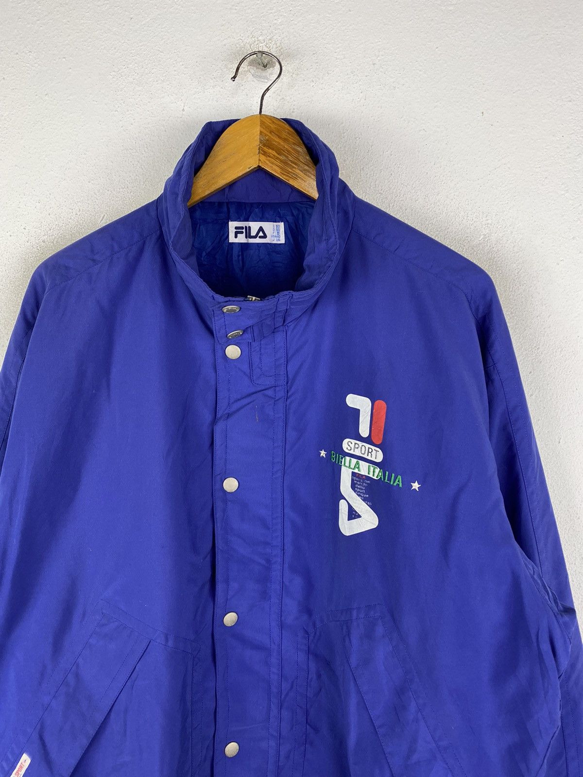 Fila Vintage FILA Sport Biella Italia Windbreaker Jacket Classic Size US L / EU 52-54 / 3 - 4 Thumbnail