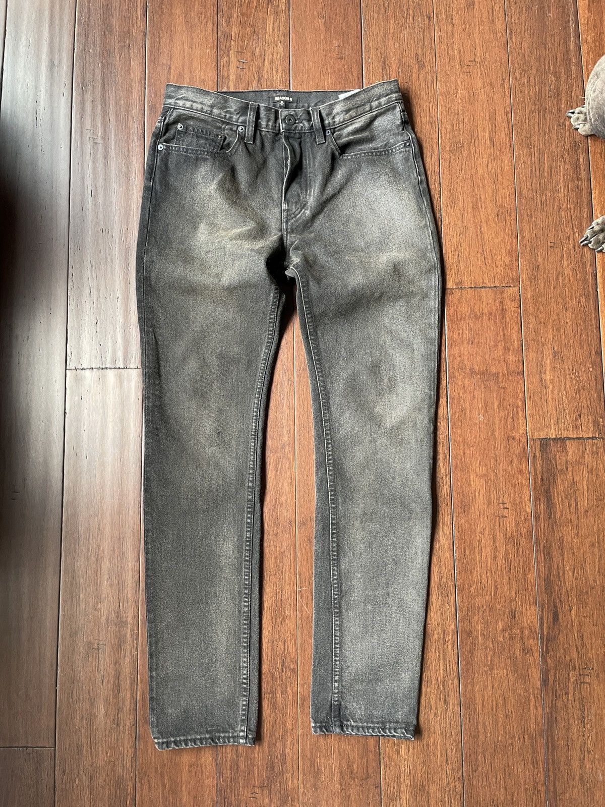 Yeezy Season 6 Black Brown Denim deals Pants Jeans Size 25x26