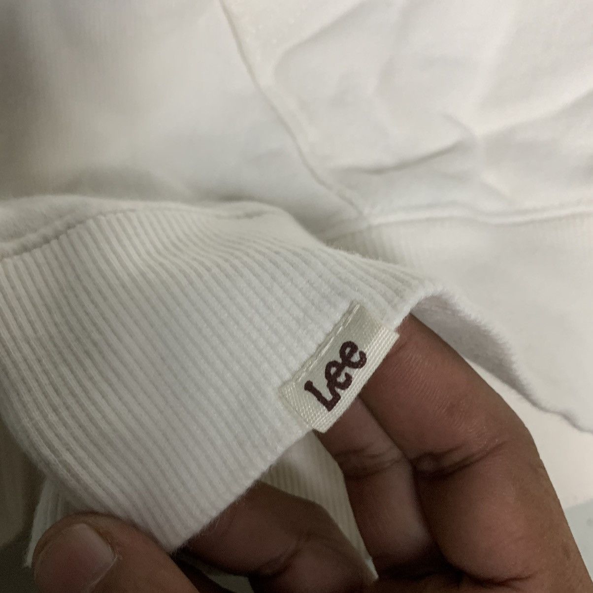 Lee Hoodie white sweatshirt LEE flag printed Size US L / EU 52-54 / 3 - 4 Thumbnail