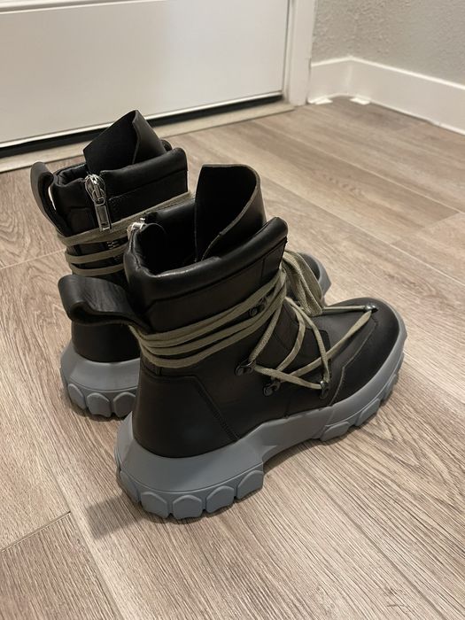 Rick Owens Tractor Sole Hexagram Hiking Boots SS18 “Dirt” | Grailed