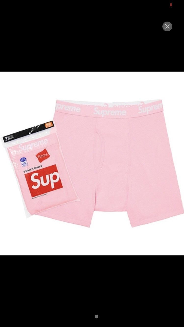 Supreme Hanes boxer briefs ピンク 2枚 Supreme Hanes Boxer Briefs (2 Pack) Pink - FW21 - US