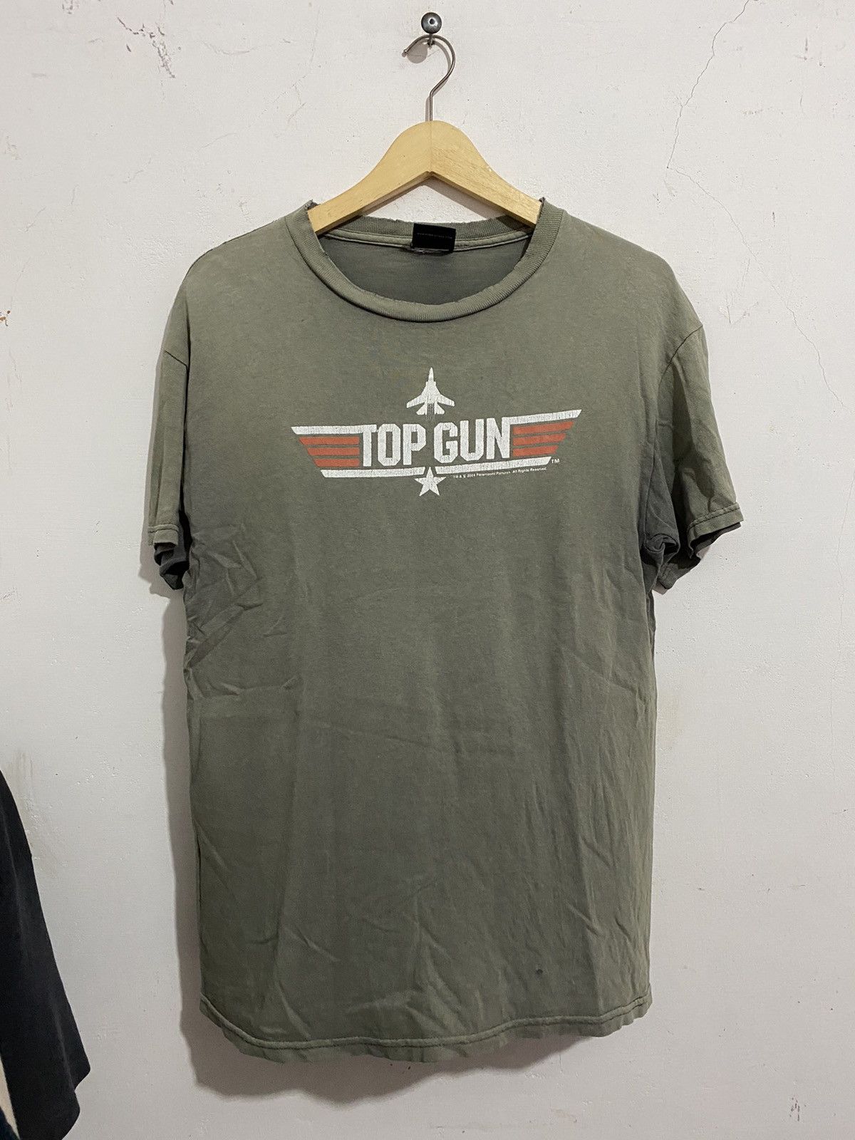 Vintage Top Gun T-shirt Maverick Logo Movie Promo Tee Shirt Navy L Size US M / EU 48-50 / 2 - 1 Thumbnail