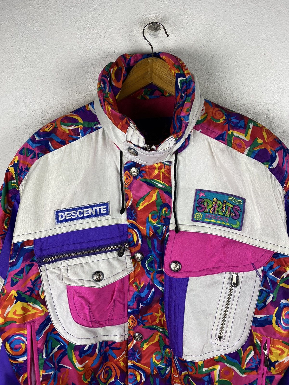 Descente × Vintage Descente Men’s 90s Vintage Ski Jacket - Bold Design Size US L / EU 52-54 / 3 - 6 Thumbnail