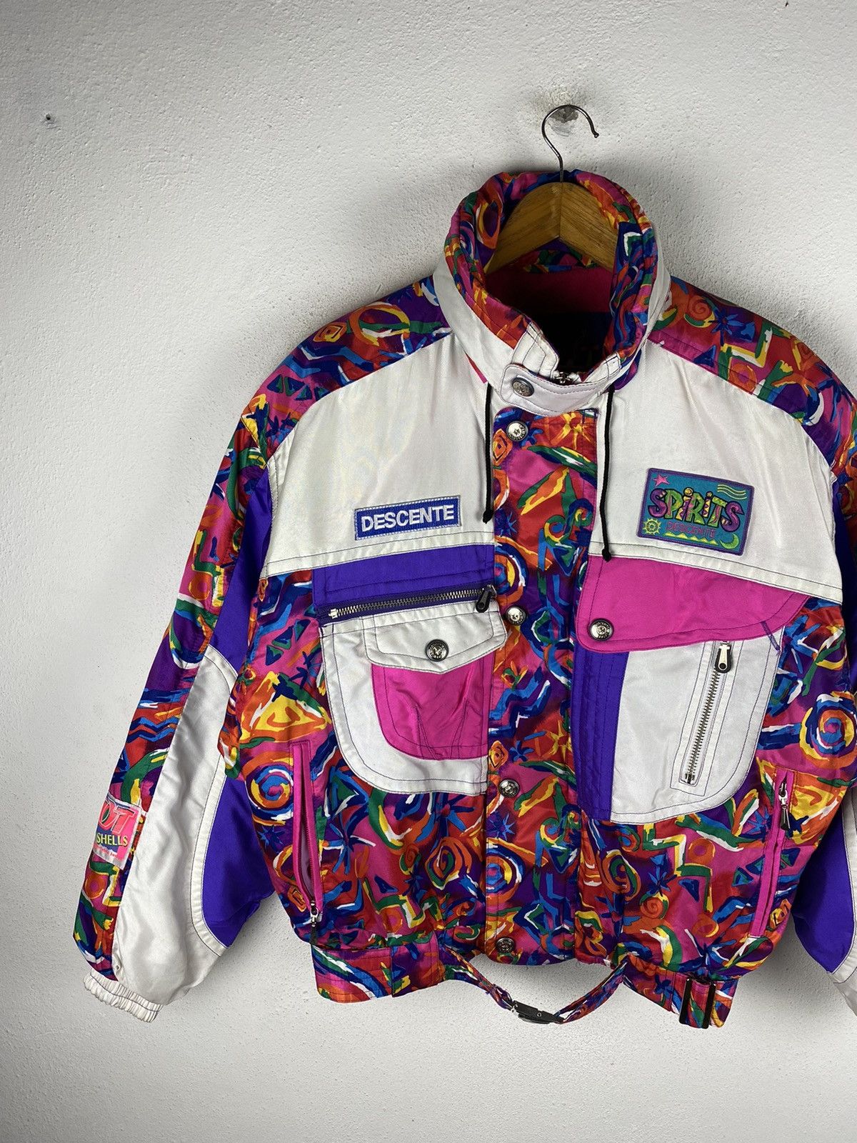 Descente × Vintage Descente Men’s 90s Vintage Ski Jacket - Bold Design Size US L / EU 52-54 / 3 - 3 Thumbnail