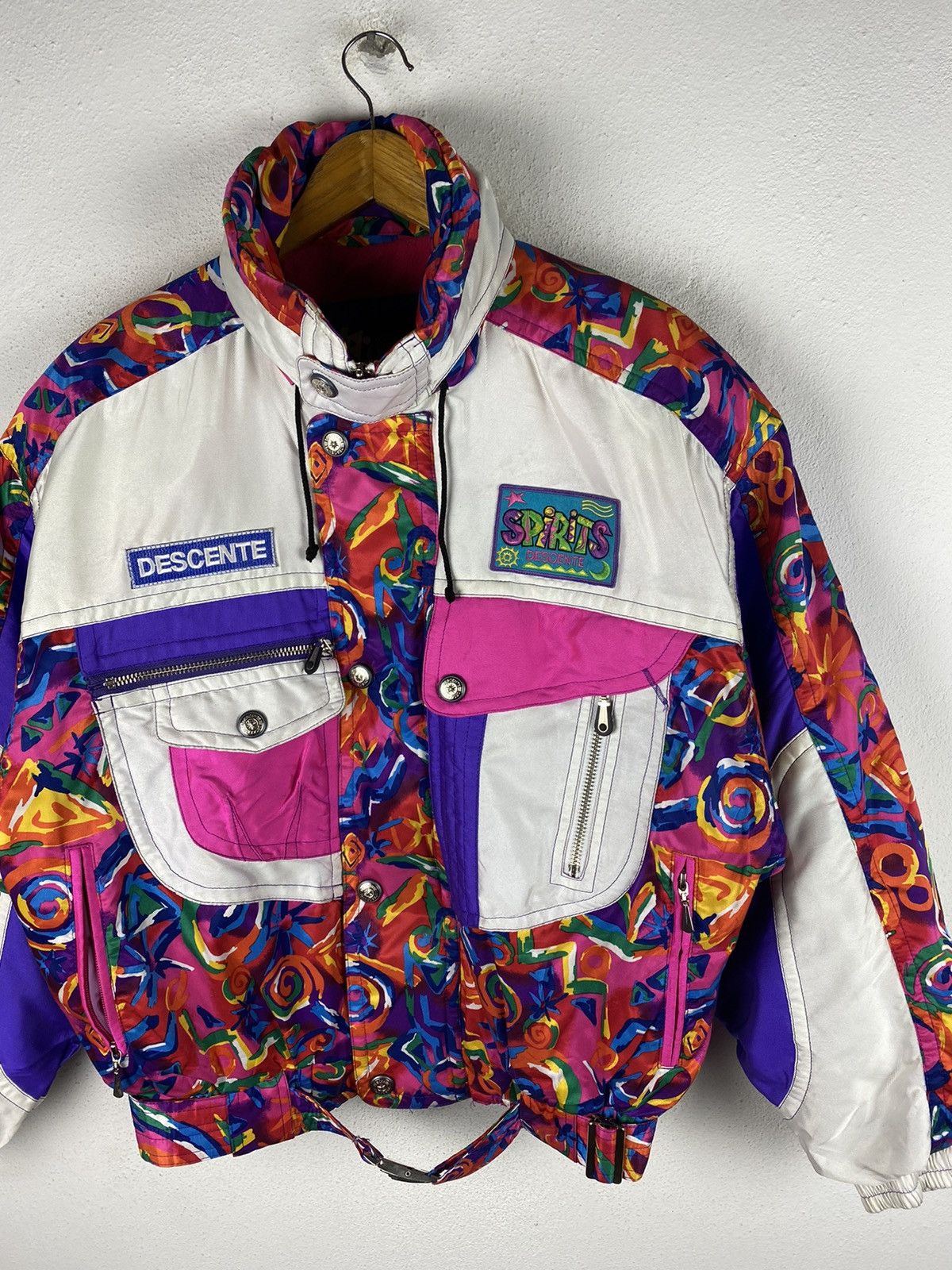 Descente × Vintage Descente Men’s 90s Vintage Ski Jacket - Bold Design Size US L / EU 52-54 / 3 - 5 Thumbnail