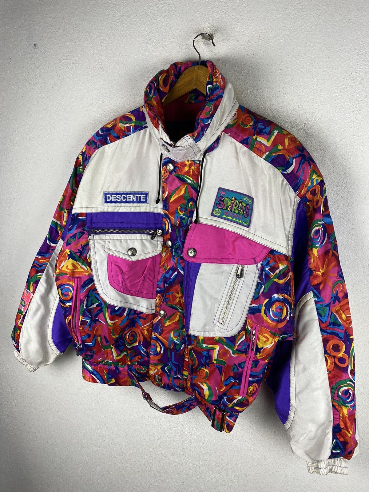 Descente × Vintage Descente Men’s 90s Vintage Ski Jacket - Bold Design Size US L / EU 52-54 / 3 - 4 Thumbnail
