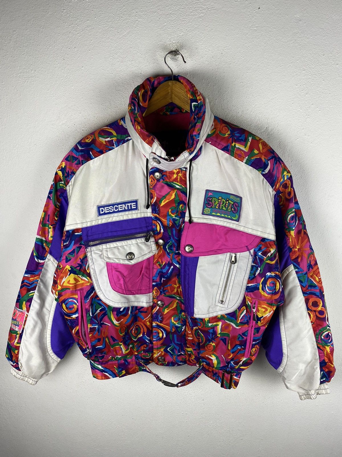 Descente × Vintage Descente Men’s 90s Vintage Ski Jacket - Bold Design Size US L / EU 52-54 / 3 - 1 Thumbnail