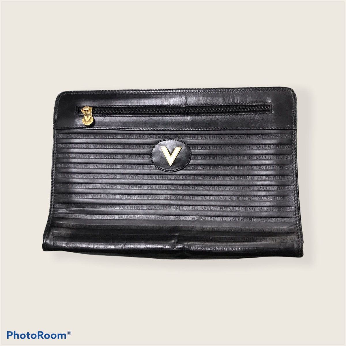 Authentic Valentino Monogram store Clutch Pouch