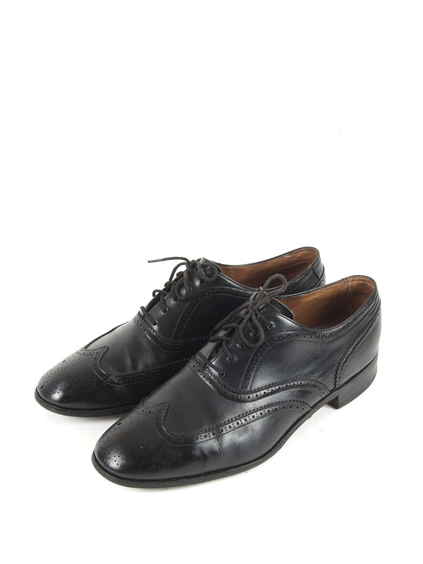 Loake Barker Malton Black Calf Brogue Shoes | Grailed