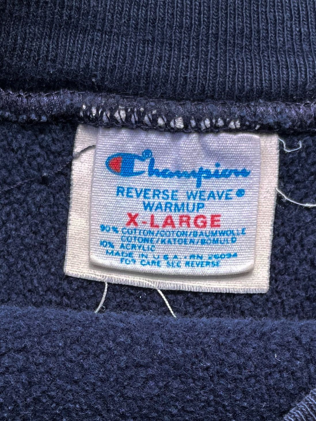 80s Champion Reverse Weave Sweatshirt Coast Guard