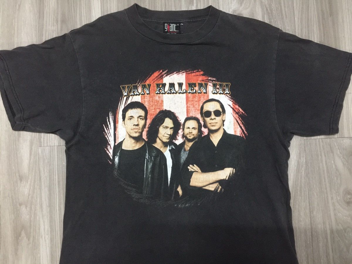 Band Tees Vintage Van Halen American Rock Band Tour T-shirt GIANT Tag Size US M / EU 48-50 / 2 - 2 Thumbnail