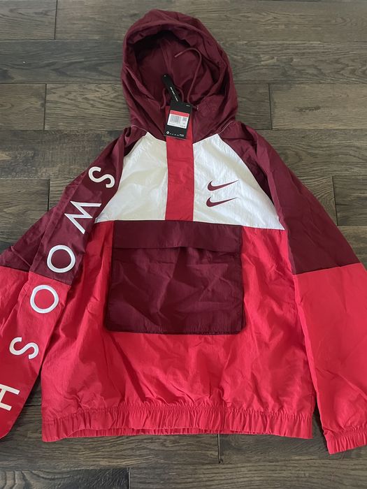 Nike Nike Sportswear Swoosh Woven Windbreaker Jacket Red