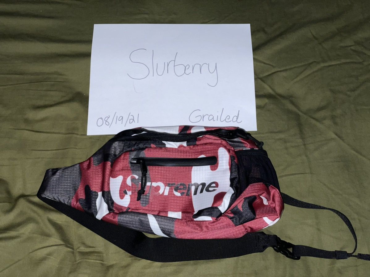 Pre-owned Supreme Sling Bag (ss21) Red Camo