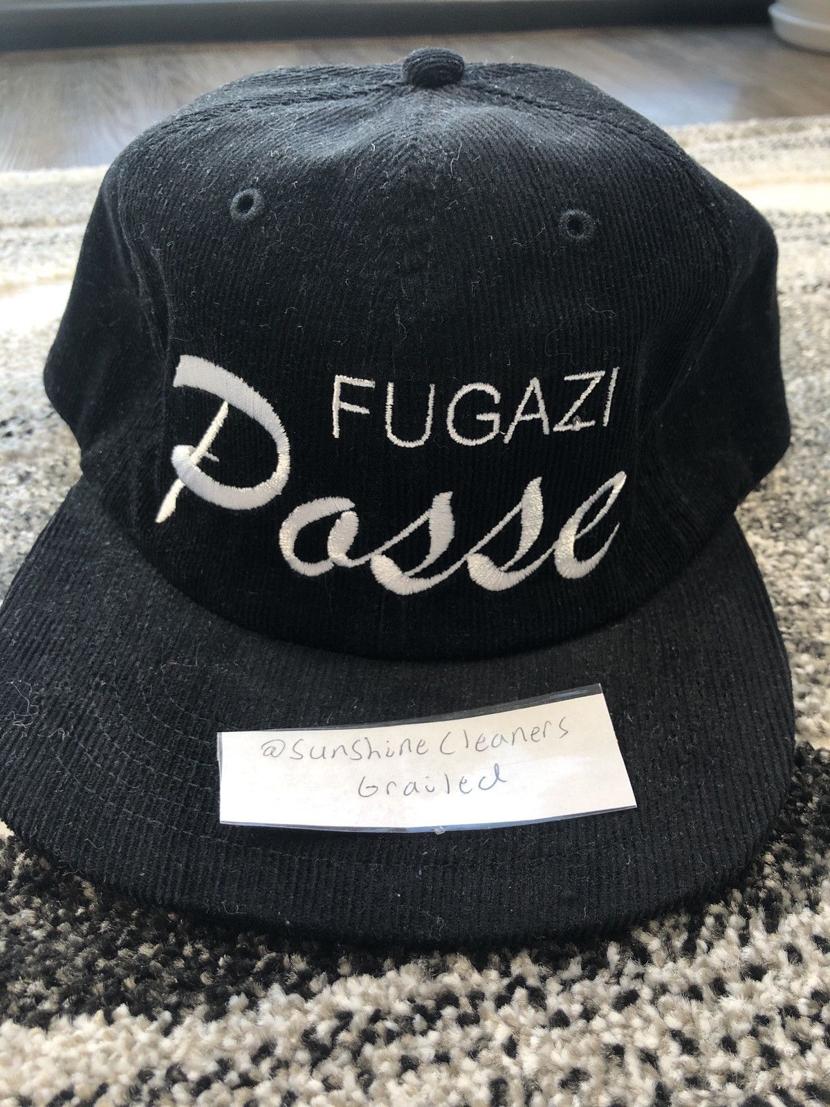 Fugazi Fugazi Black Posse Hat Corduroy New | Grailed