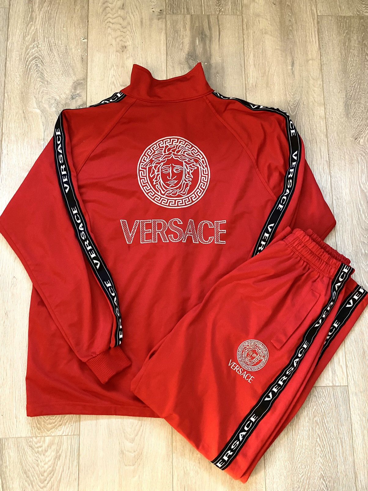 Versace Red Tracksuit Grailed