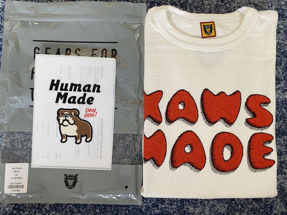 Human Made KAWS x Human Made T-Shirt #3 (White) | Grailed