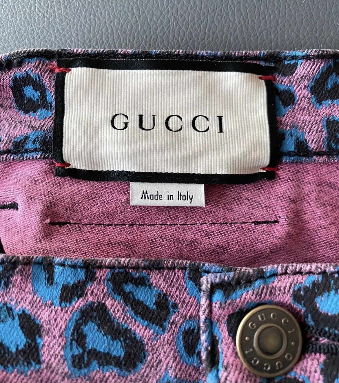 Gucci $1,700 Value Runway Rare Limited Leopard Skinny Denim Jeans Size US 31 - 13 Thumbnail