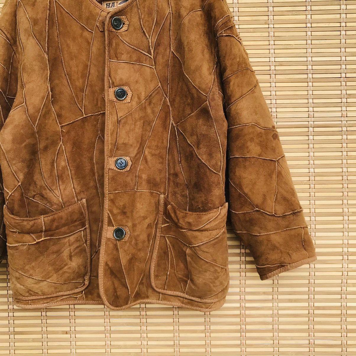 Hai Sporting Gear RARE Vintage H.S Gear issey miyake Patchworks leather fur Size US M / EU 48-50 / 2 - 3 Thumbnail