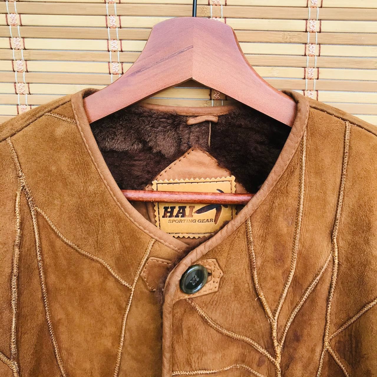Hai Sporting Gear RARE Vintage H.S Gear issey miyake Patchworks leather fur Size US M / EU 48-50 / 2 - 7 Thumbnail