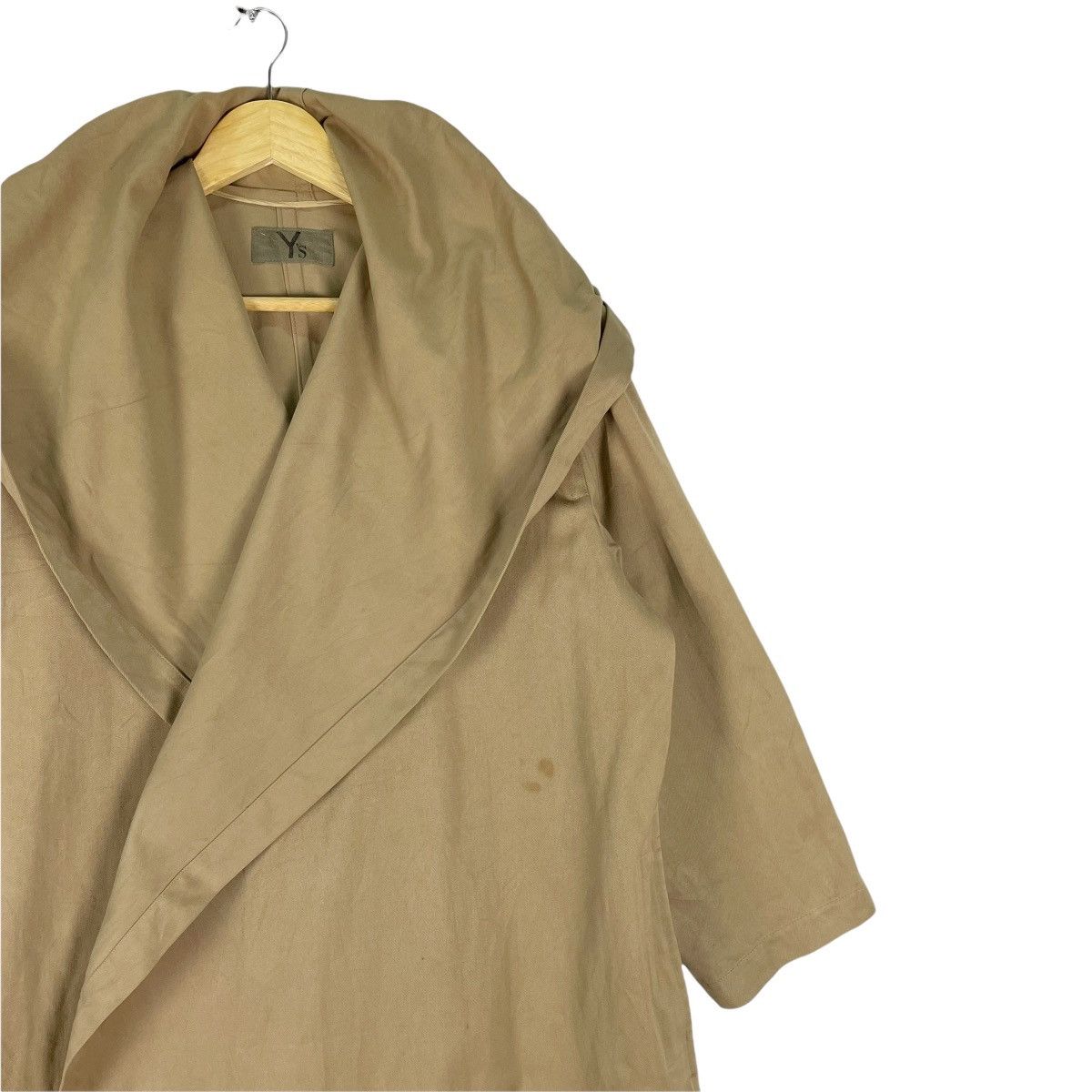 Yohji Yamamoto 🌟80s YOHJI YAMAMOTO Overcoat Hoodie Spiral Collar Jacket Size US M / EU 48-50 / 2 - 5 Thumbnail