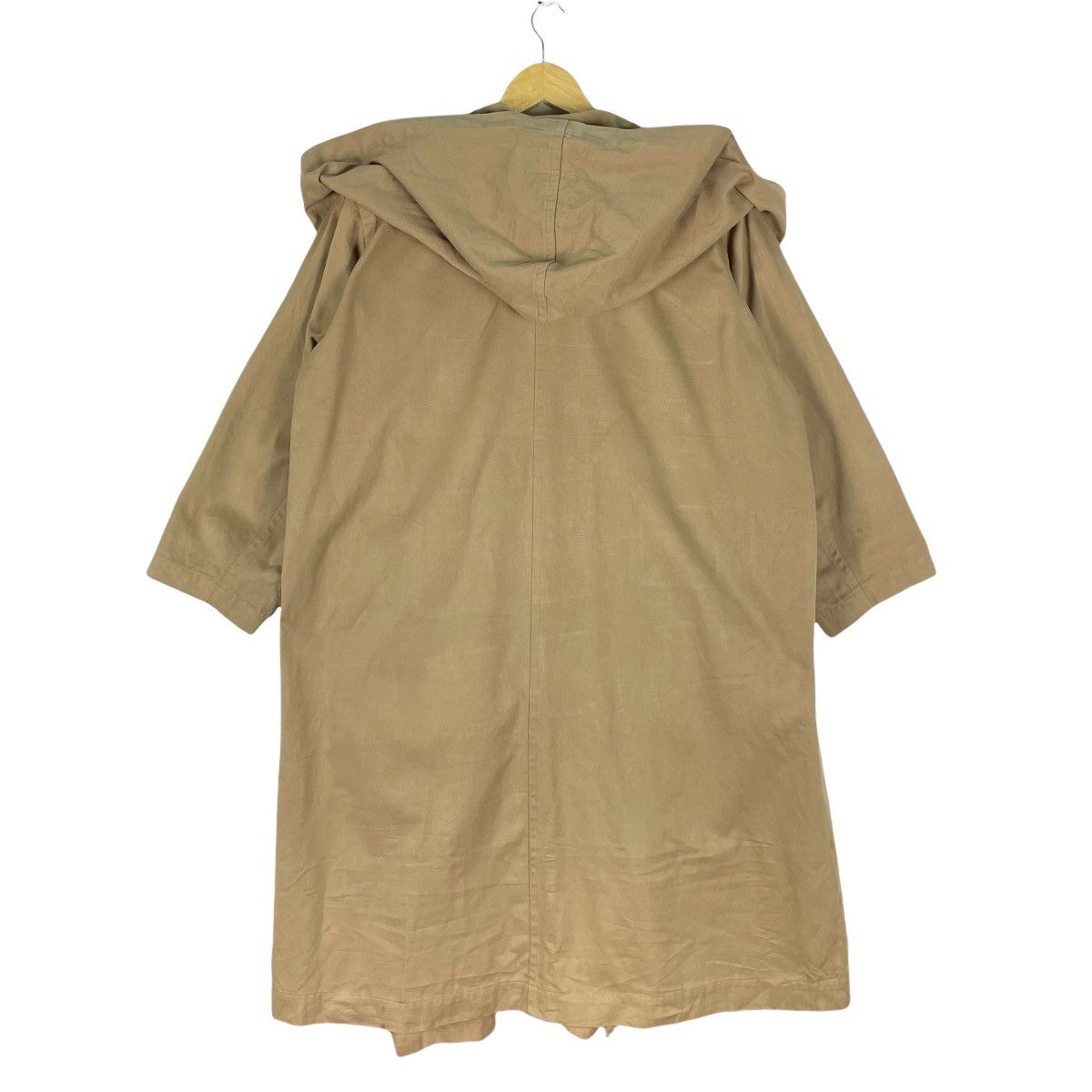 Yohji Yamamoto 🌟80s YOHJI YAMAMOTO Overcoat Hoodie Spiral Collar Jacket Size US M / EU 48-50 / 2 - 8 Thumbnail
