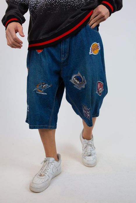 Nba denim hot sale shorts