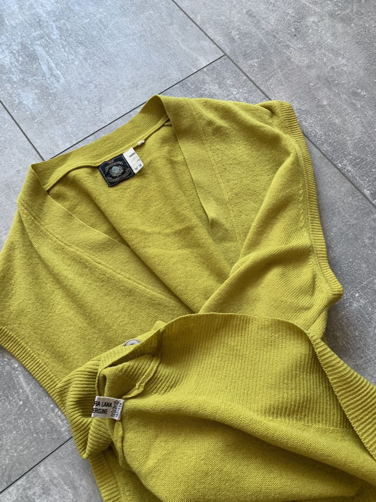 Emporio Armani × Vintage 80s rare emperio armani wool lime vest Size US XL / EU 56 / 4 - 15 Thumbnail