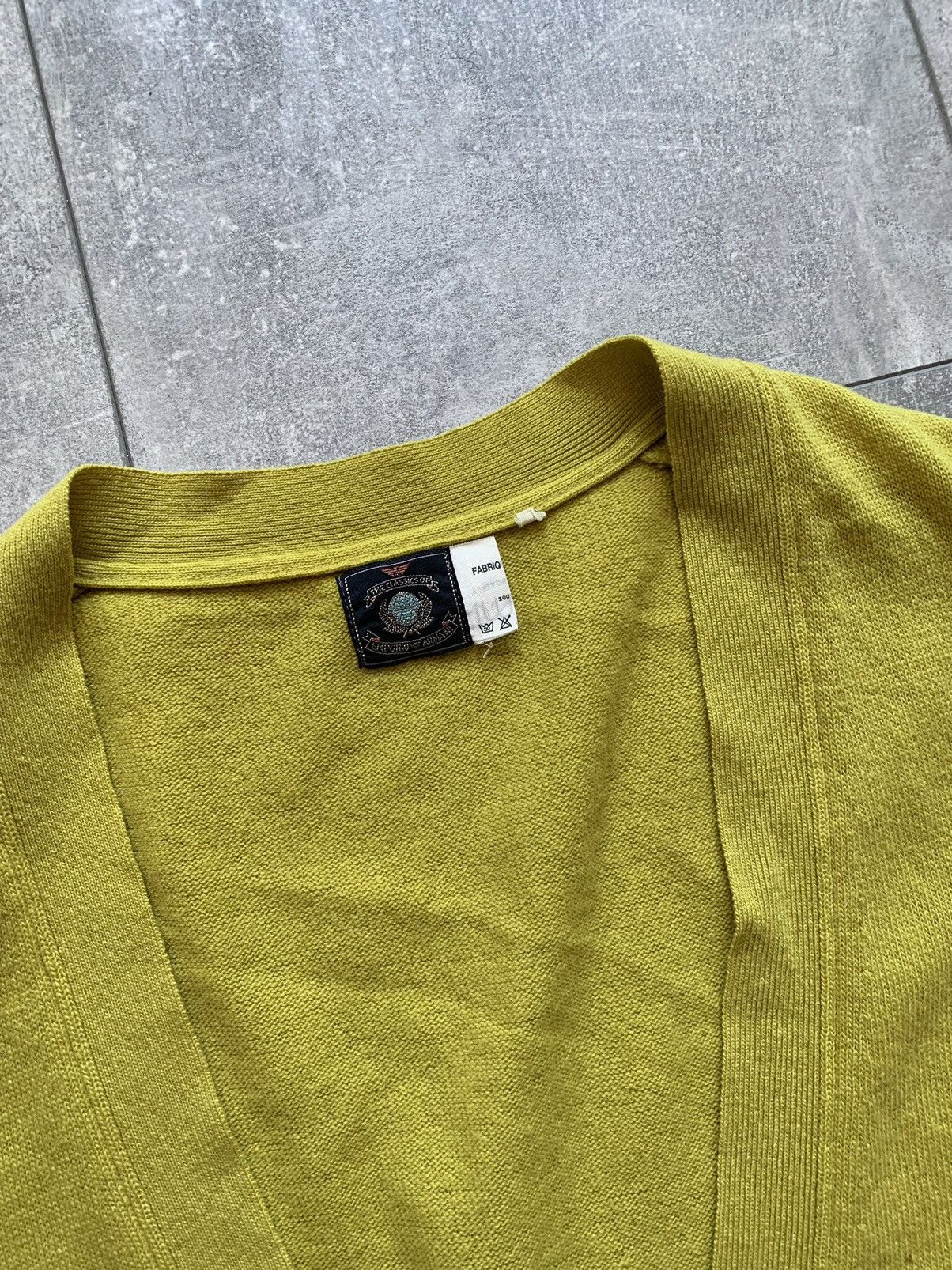 Emporio Armani × Vintage 80s rare emperio armani wool lime vest Size US XL / EU 56 / 4 - 6 Thumbnail