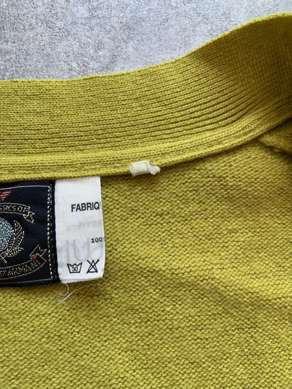 Emporio Armani × Vintage 80s rare emperio armani wool lime vest Size US XL / EU 56 / 4 - 8 Thumbnail