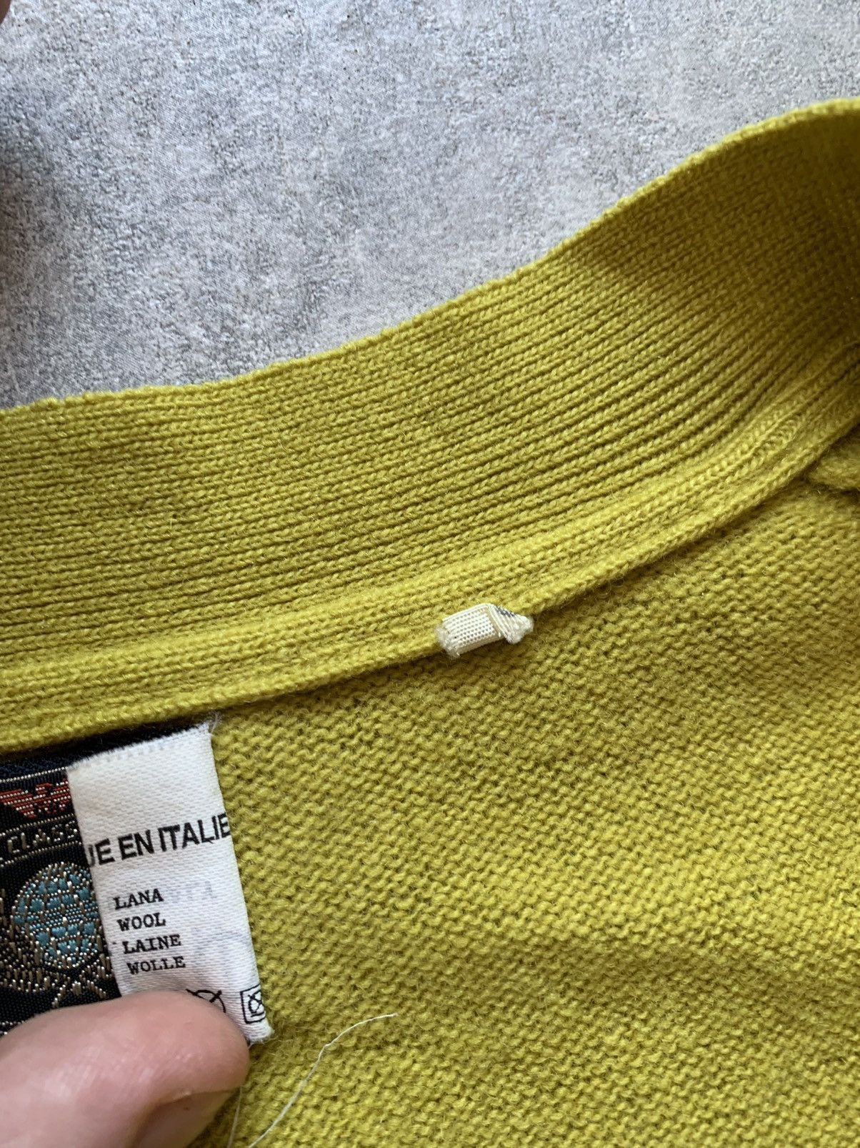Emporio Armani × Vintage 80s rare emperio armani wool lime vest Size US XL / EU 56 / 4 - 9 Thumbnail