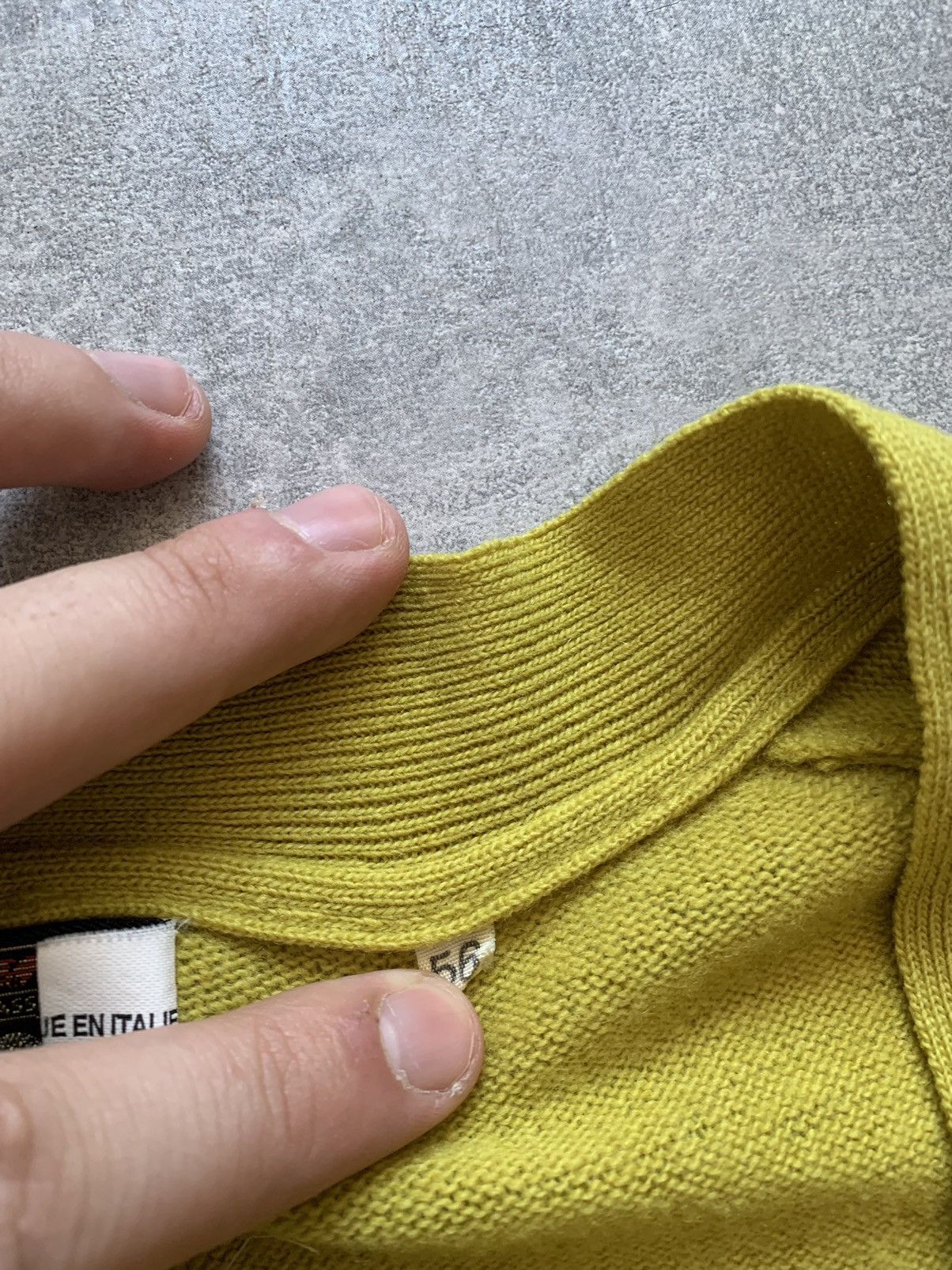Emporio Armani × Vintage 80s rare emperio armani wool lime vest Size US XL / EU 56 / 4 - 10 Thumbnail