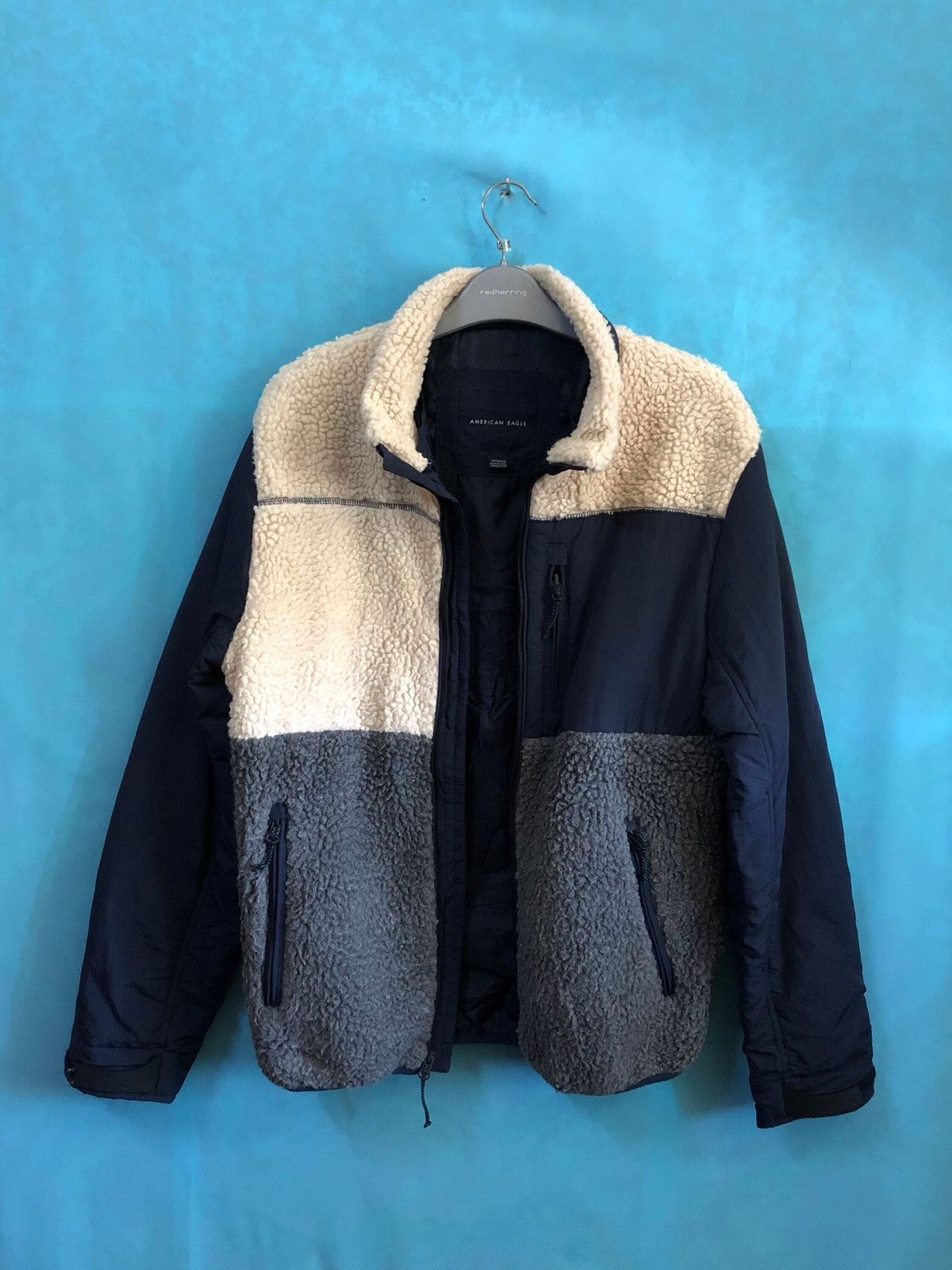 American Eagle Outfitters fleece tricolor outdoors #1746 Size US XS / EU 42 / 0 - 3 Thumbnail