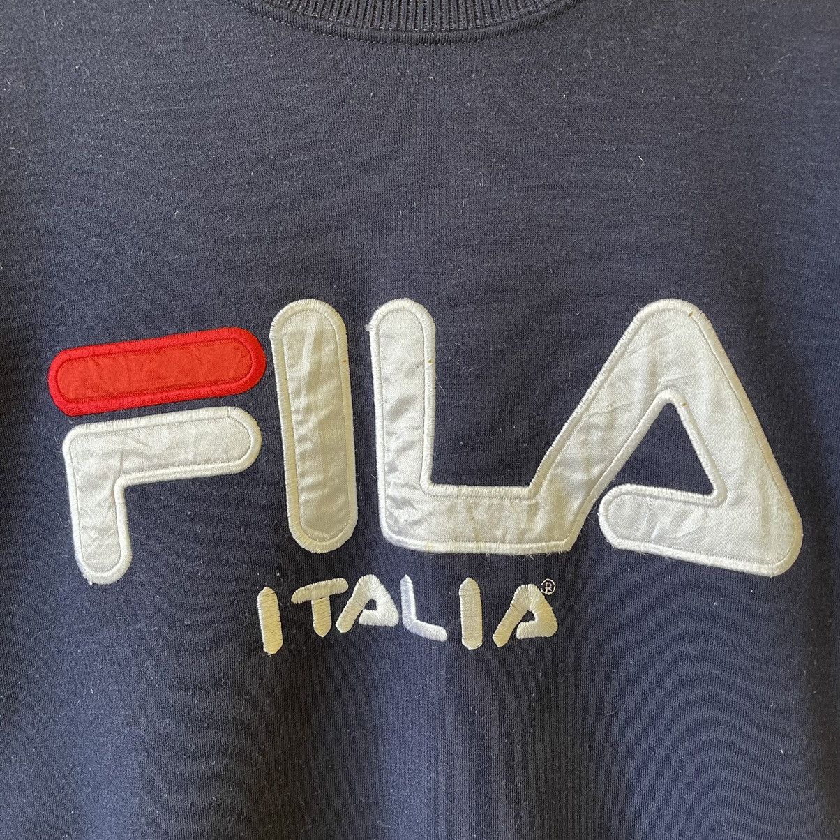 Fila Vintage Fila Big Logo Embroidered Crewneck Sweatshirt Size M Size US M / EU 48-50 / 2 - 5 Thumbnail