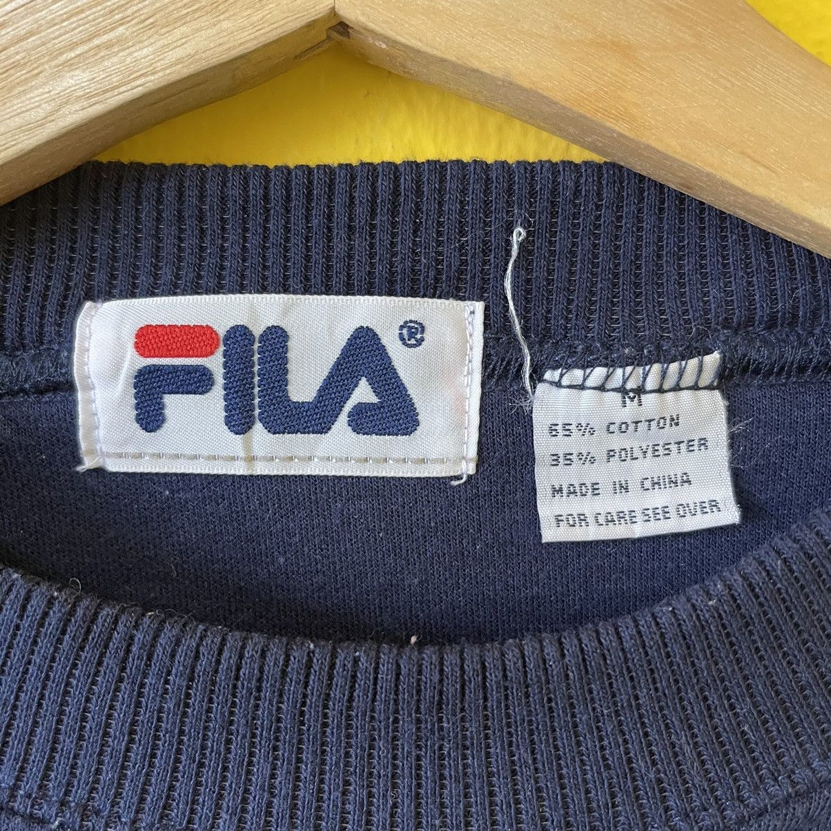 Fila Vintage Fila Big Logo Embroidered Crewneck Sweatshirt Size M Size US M / EU 48-50 / 2 - 7 Thumbnail
