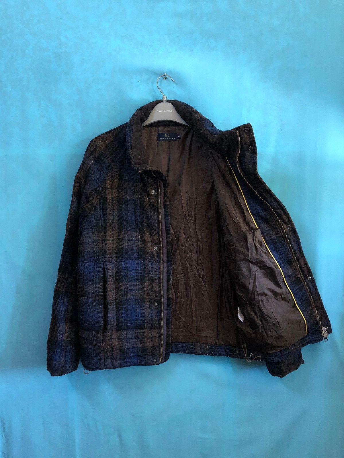 Fred Perry Y2K tartan puffer down jackets #1741 Size US S / EU 44-46 / 1 - 3 Thumbnail