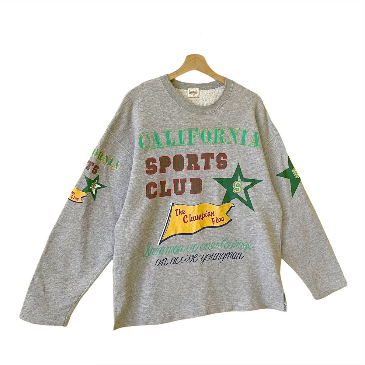 Vintage Vintage California Sports Club Crewneck Longsleeve Size M Size US M / EU 48-50 / 2 - 2 Thumbnail