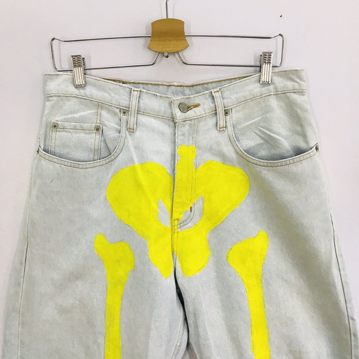 Polo Ralph Lauren Send Offer 🔥Polo Jeans RL skull Skeleton castom pants 32x32 Size US 30 / EU 46 - 2 Thumbnail