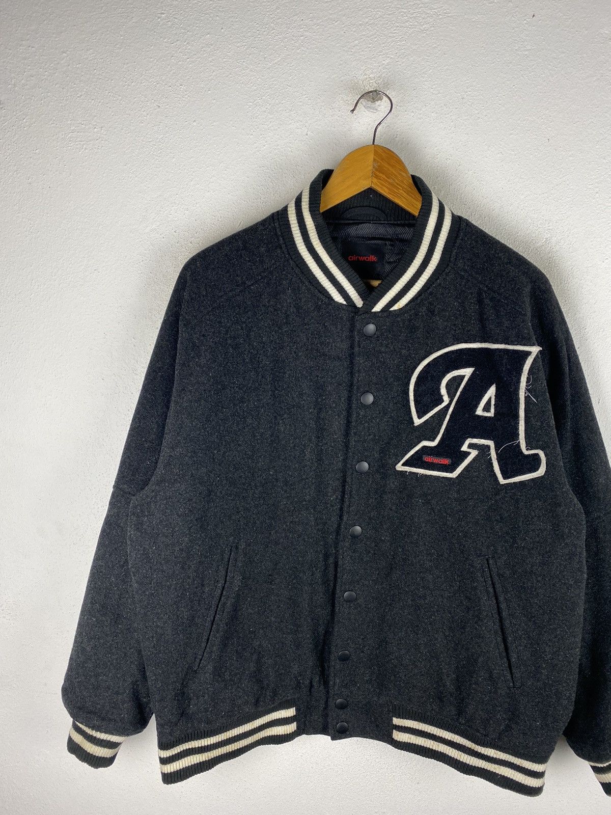 Airwalk AIRWALK VARSITY JACKET WOOL FABRIC Size US M / EU 48-50 / 2 - 3 Thumbnail