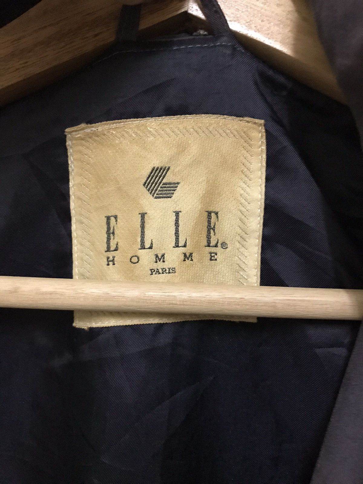 Designer Vintage Elle Homme Paris Light Jacket Big Logo Big Spellout Size US L / EU 52-54 / 3 - 15 Thumbnail