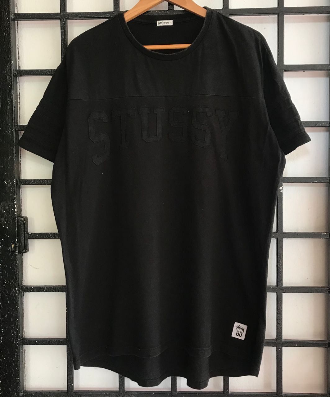 Stussy 🔥 Vintage STUSSY Patchwork Design Hip Hop T-shirt Size US XL / EU 56 / 4 - 1 Thumbnail