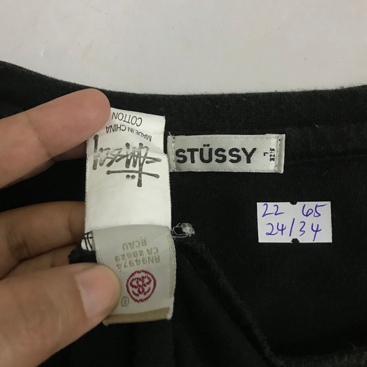 Stussy 🔥 Vintage STUSSY Patchwork Design Hip Hop T-shirt Size US XL / EU 56 / 4 - 9 Thumbnail
