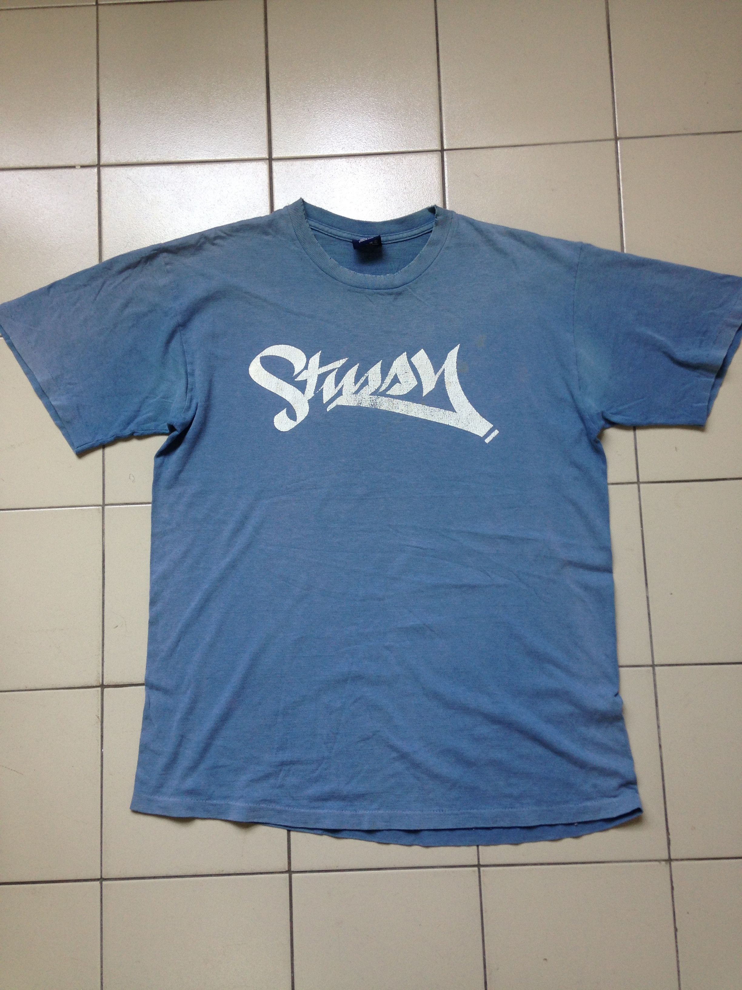 Stussy Stussy Big Logo T Shirt Single Stitches Tee Size US M / EU 48-50 / 2 - 6 Thumbnail