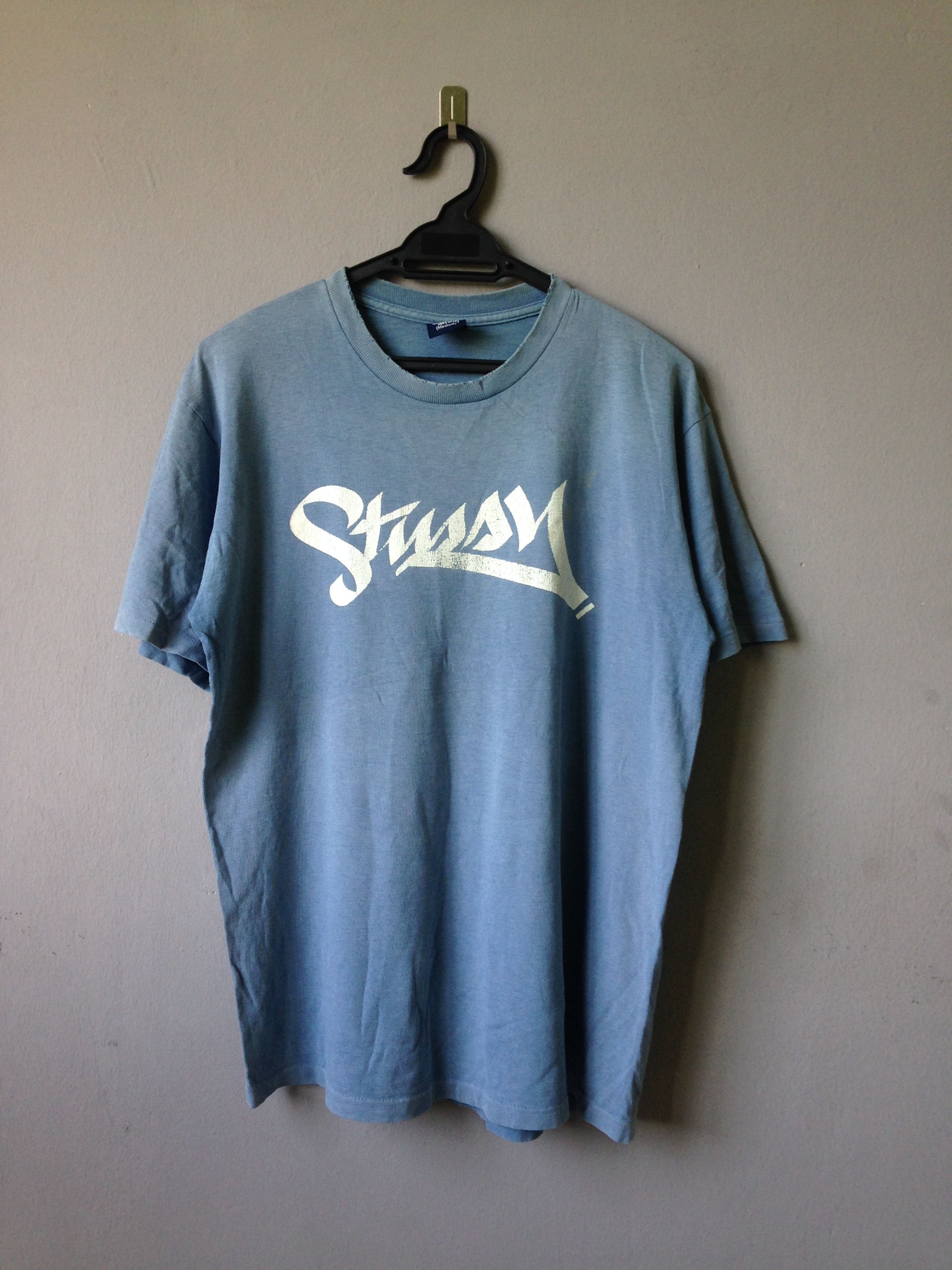 Stussy Stussy Big Logo T Shirt Single Stitches Tee Size US M / EU 48-50 / 2 - 1 Thumbnail